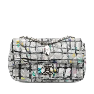 Mini Rectangular Calfskin Hand Painted Graffiti Flap