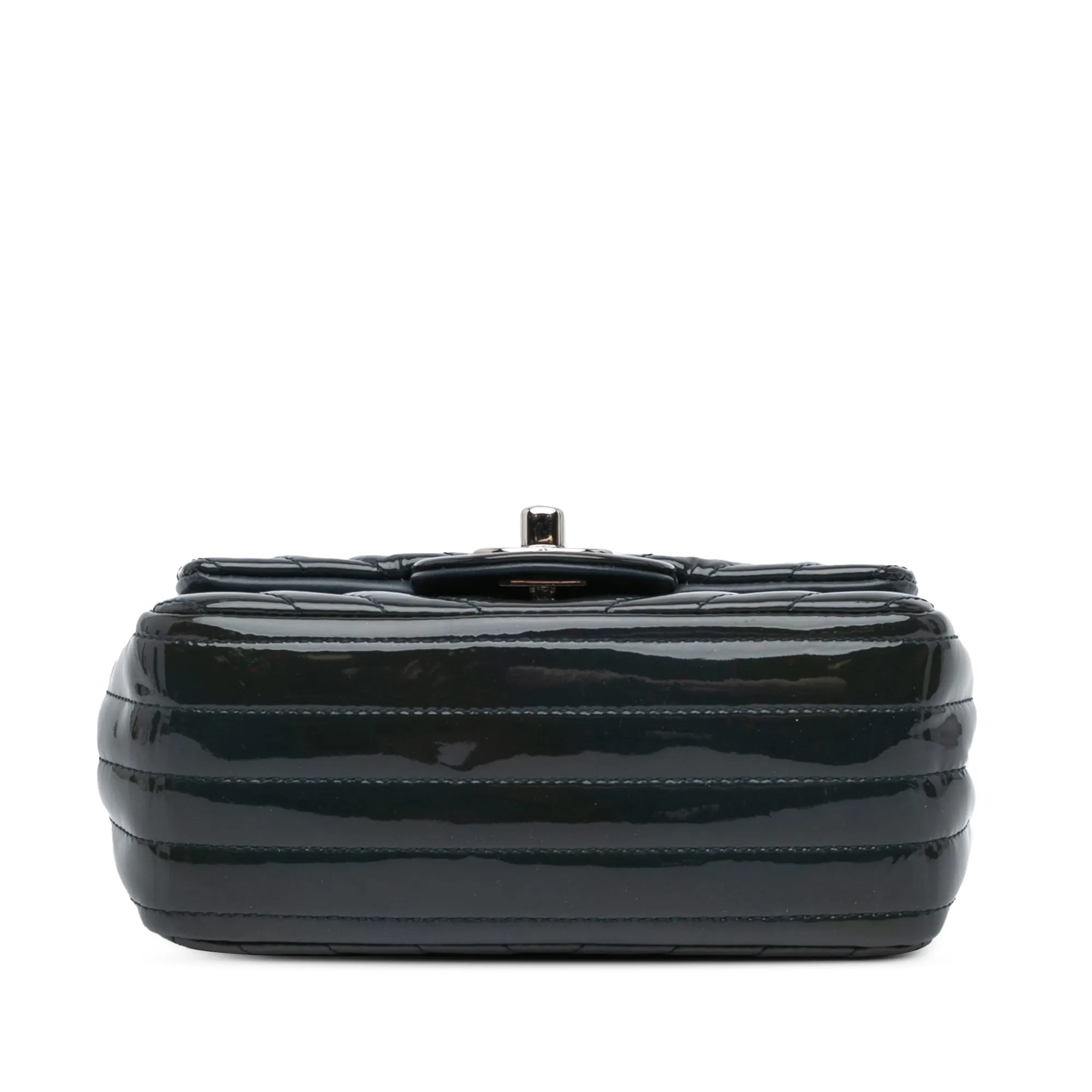 Mini Square Classic Chevron Patent Flap