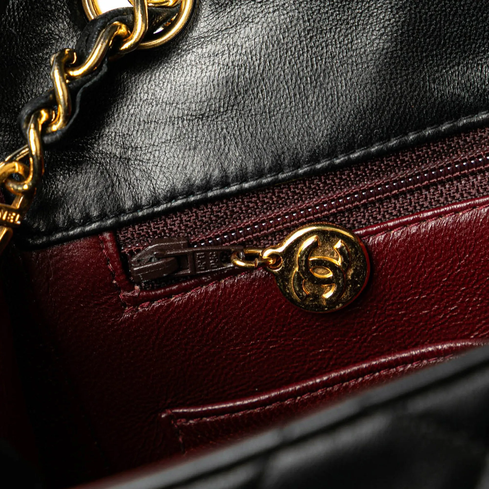Mini Square Classic Lambskin Flap
