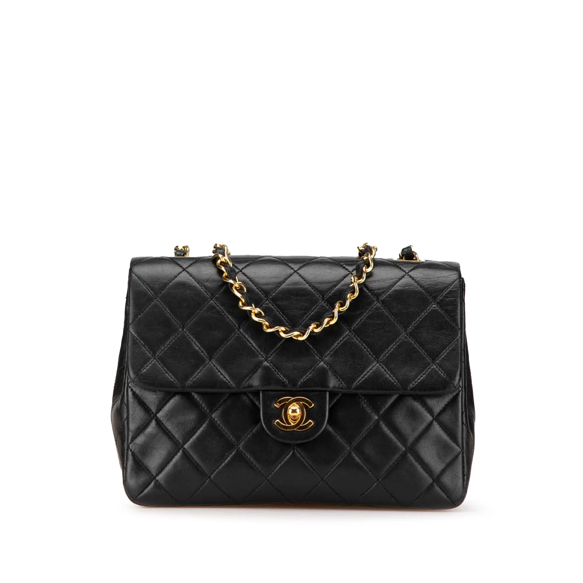 Mini Square Classic Lambskin Flap
