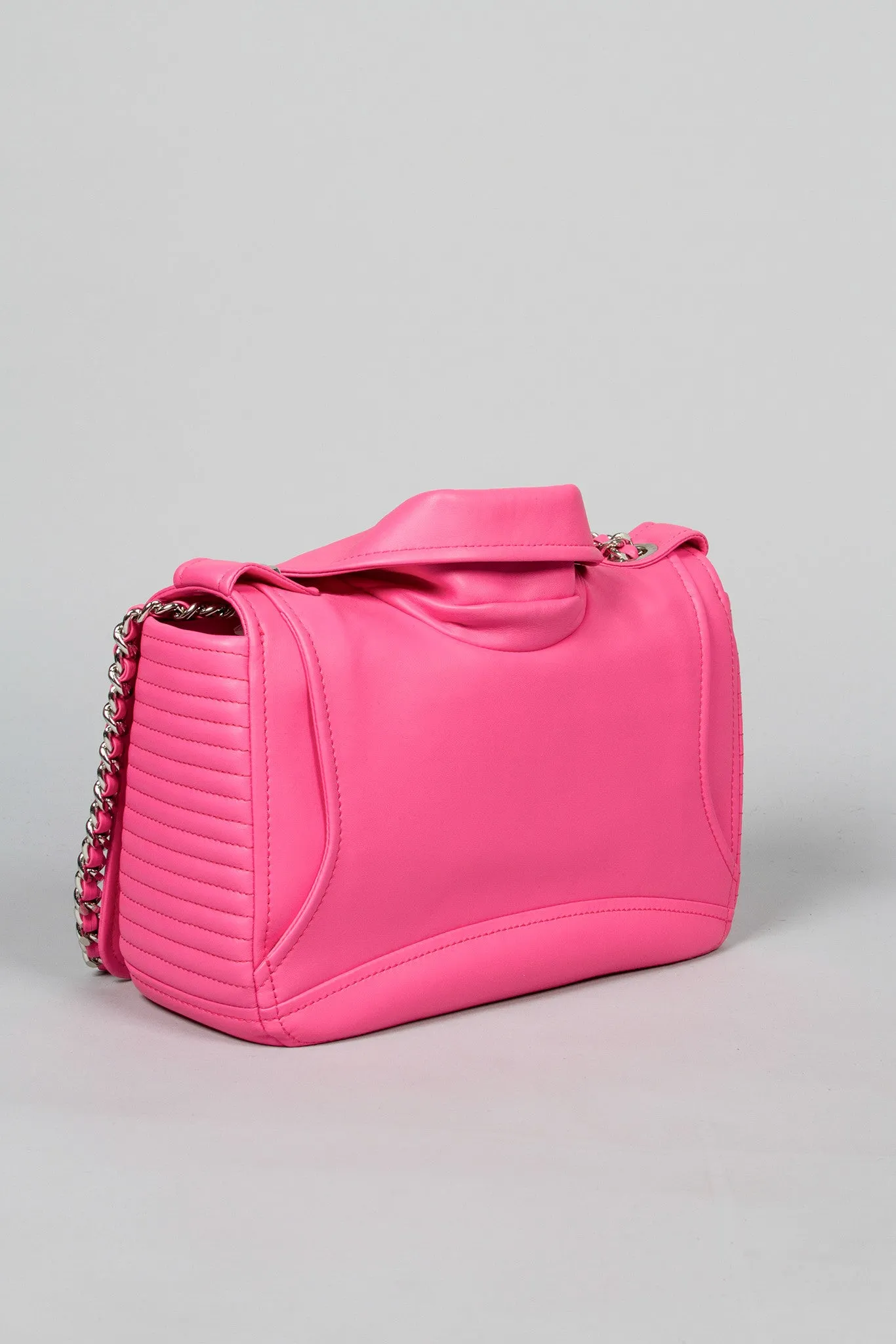 Moschino Moto Jacket Biker Bag in Barbie Pink