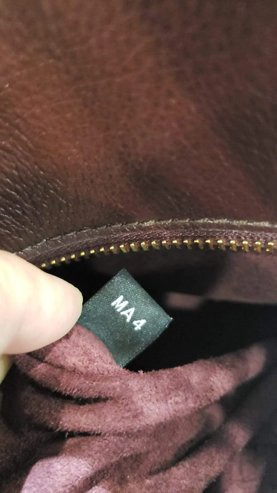 MULBERRY Large Maple "M" Snakeskin Oxblood Smooth Calf Tote Bag Burgundy