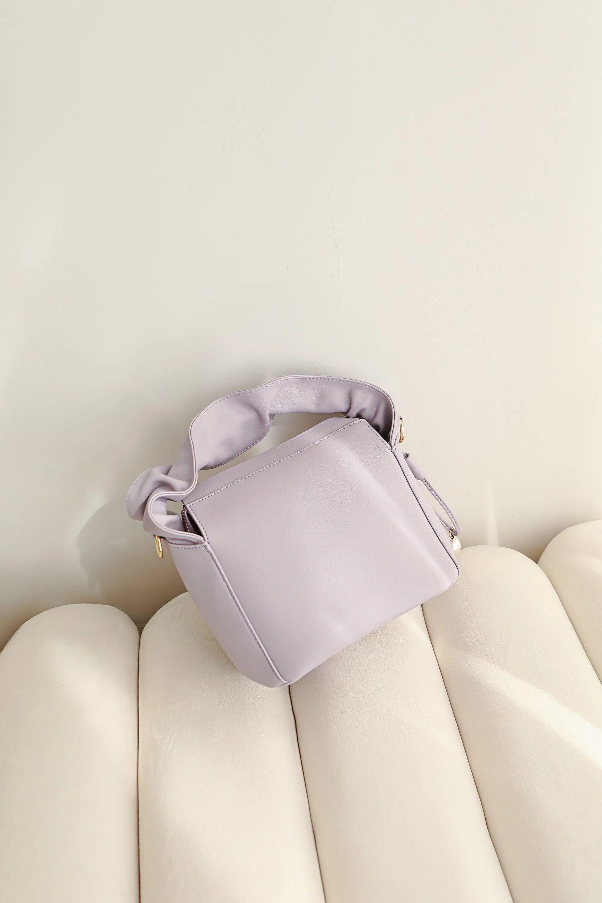 Myla Leather Tote - Purple