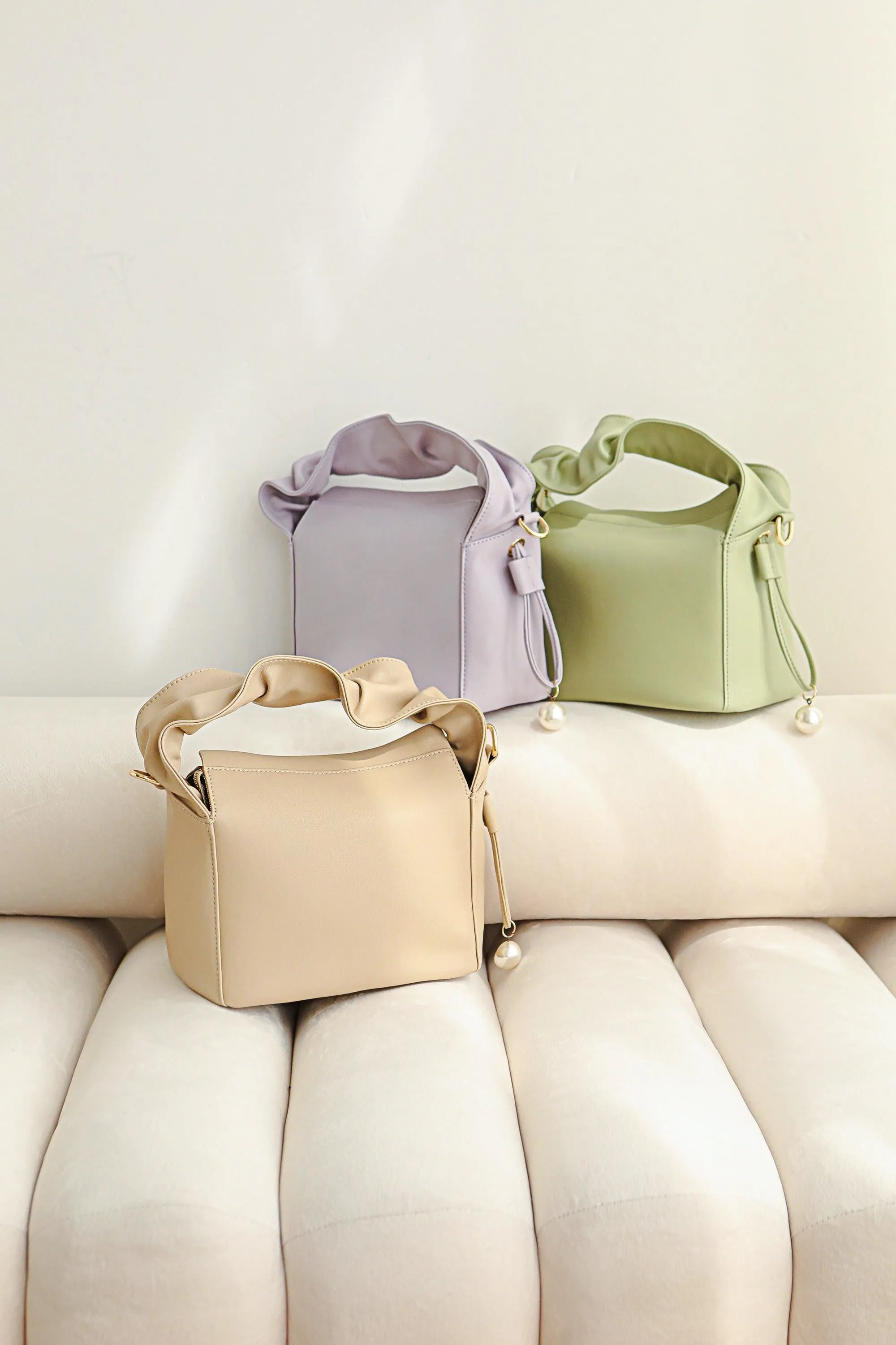 Myla Leather Tote - Purple