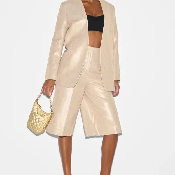 MZ Wallace Crosby Go in Light Gold Pearl Metallic