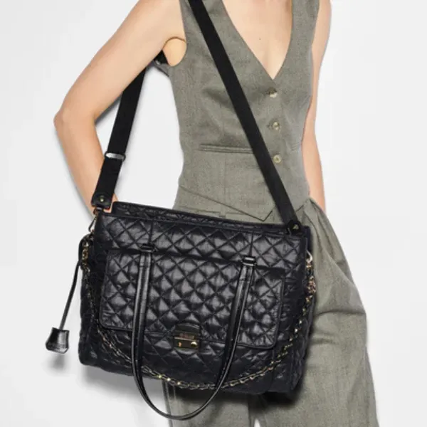 MZ Wallace Crosby Lock Tote in Black