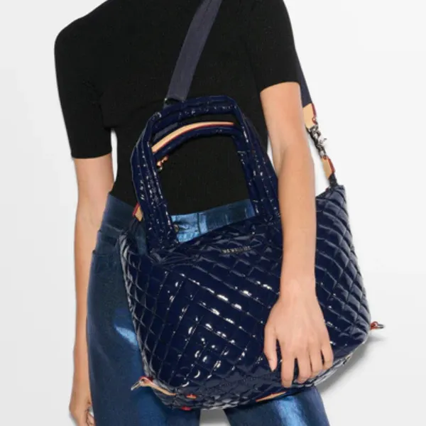 MZ Wallace Medium Sutton Deluxe in Navy Lacquer