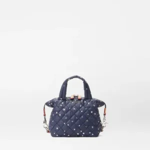MZ Wallace Micro Sutton in Navy Dawn with Silver Stars