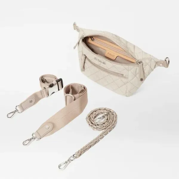 MZ Wallace Small Crosby Crossbody Sling in True Linen
