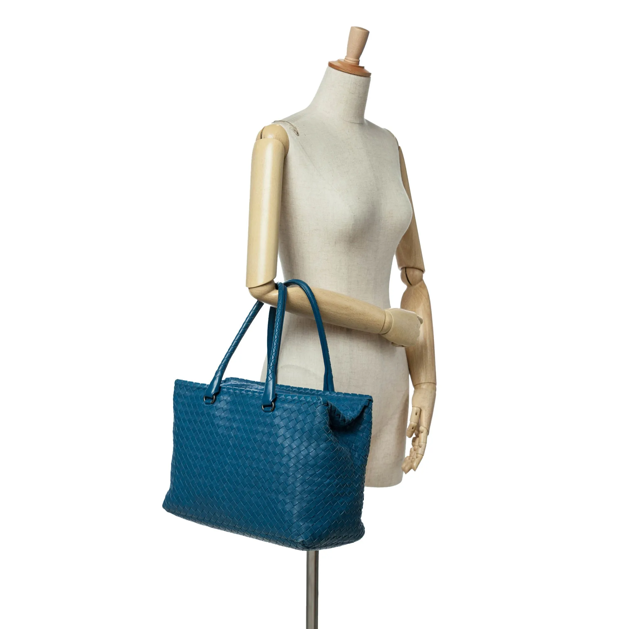 Nappa Intrecciato Brick Tote