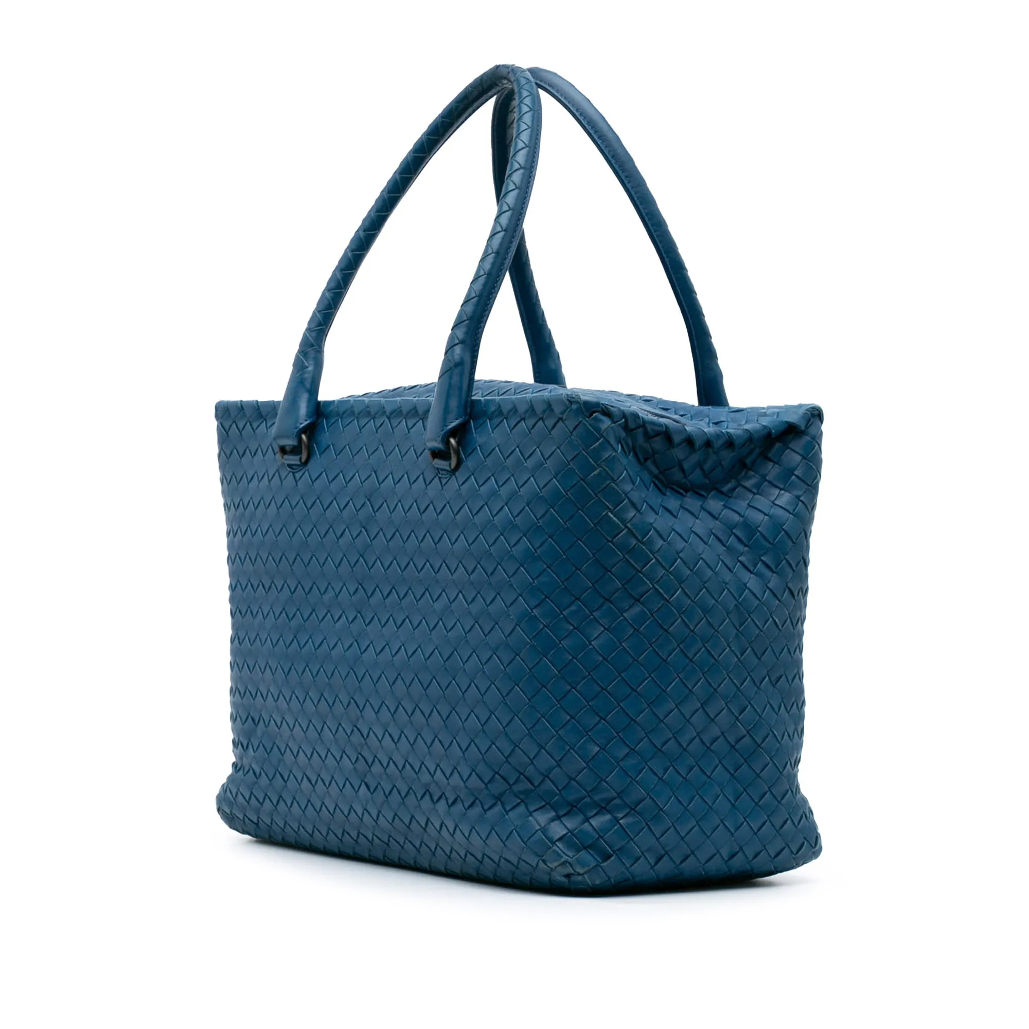 Nappa Intrecciato Brick Tote