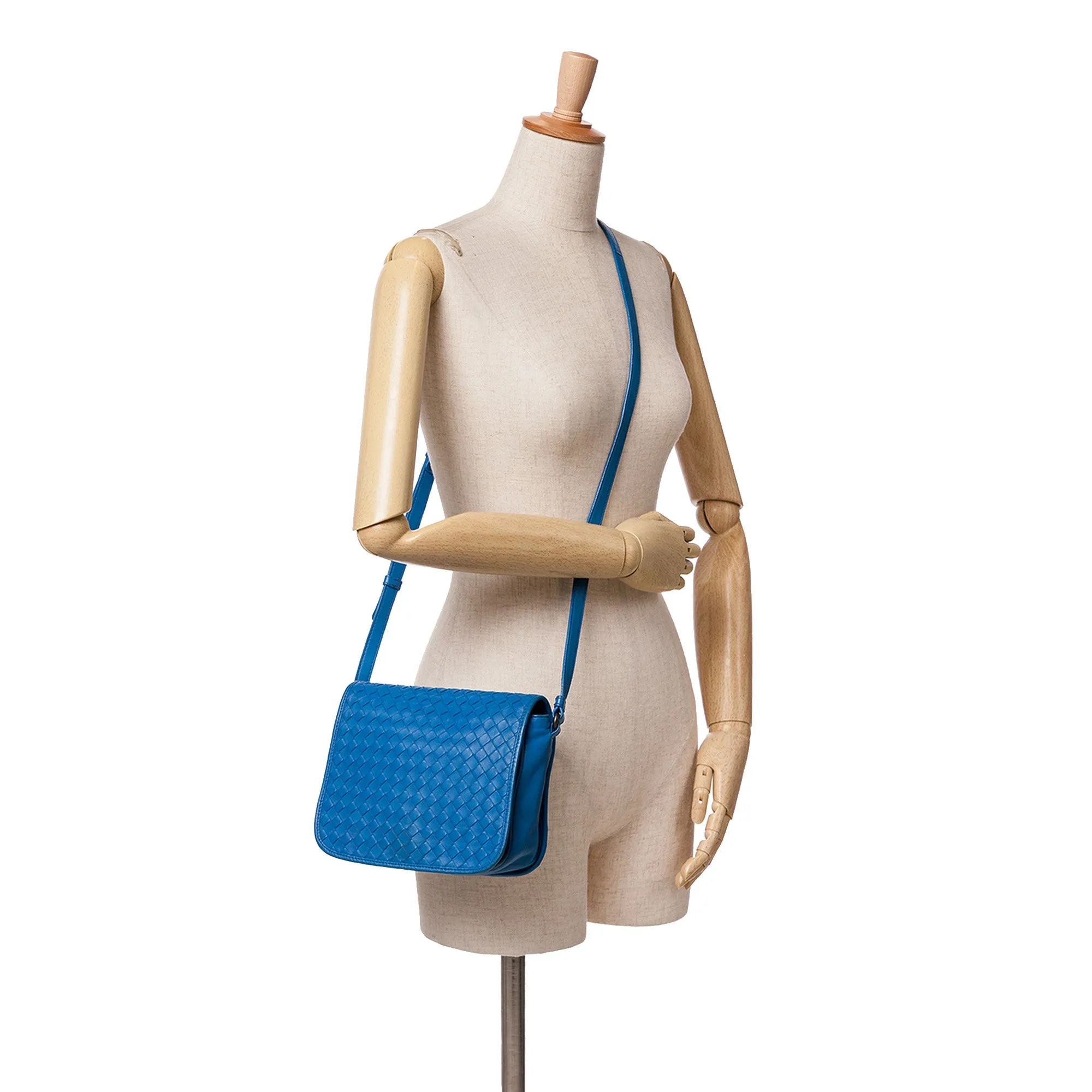 Nappa Intrecciato Flap Crossbody