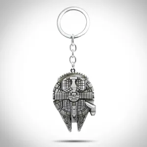 New Star Wars - Millennium Falcon Solid Metal 3D Large Keychain