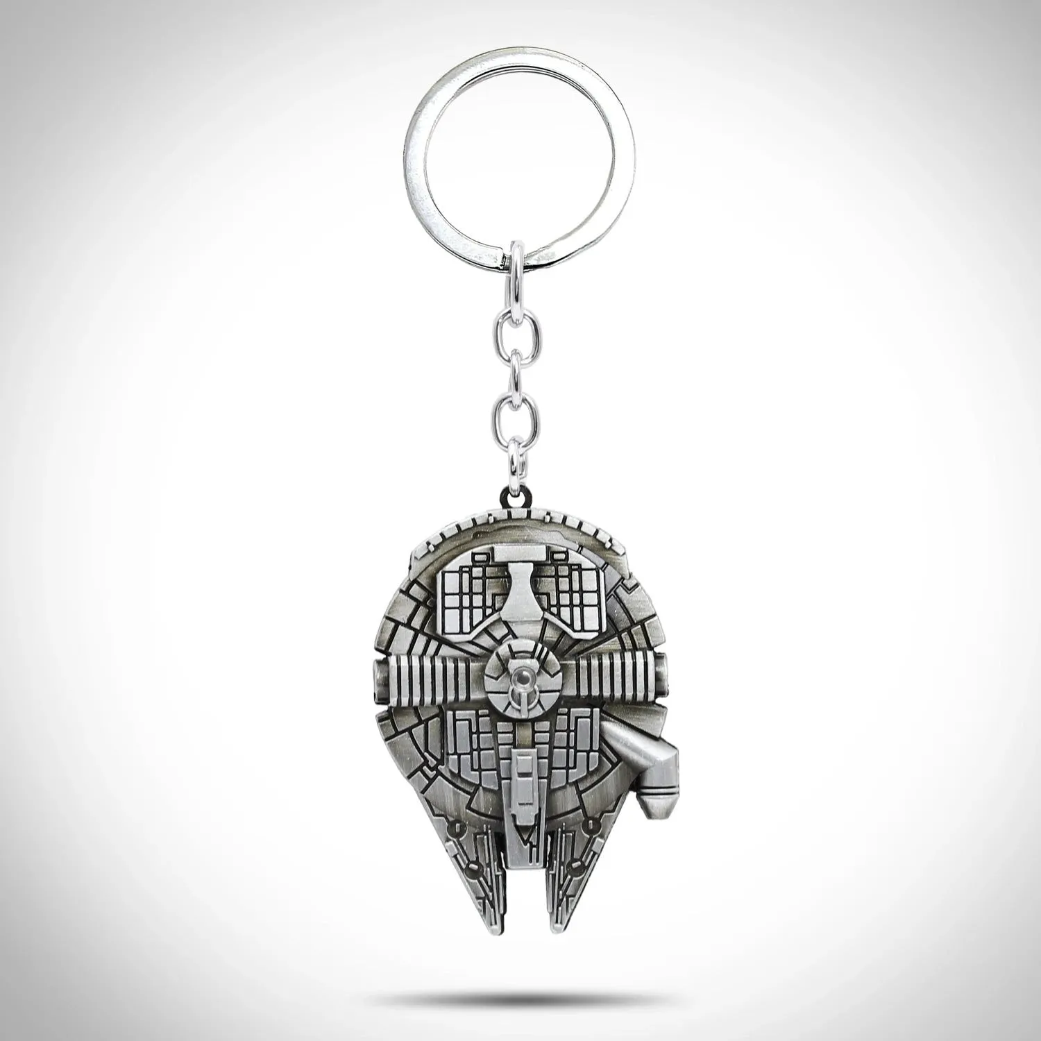 New Star Wars - Millennium Falcon Solid Metal 3D Large Keychain