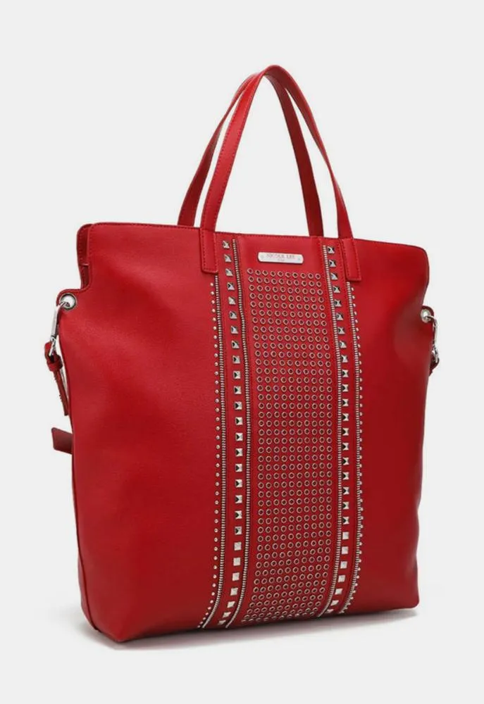 Nicole Lee USA Studded Large Tote Bag