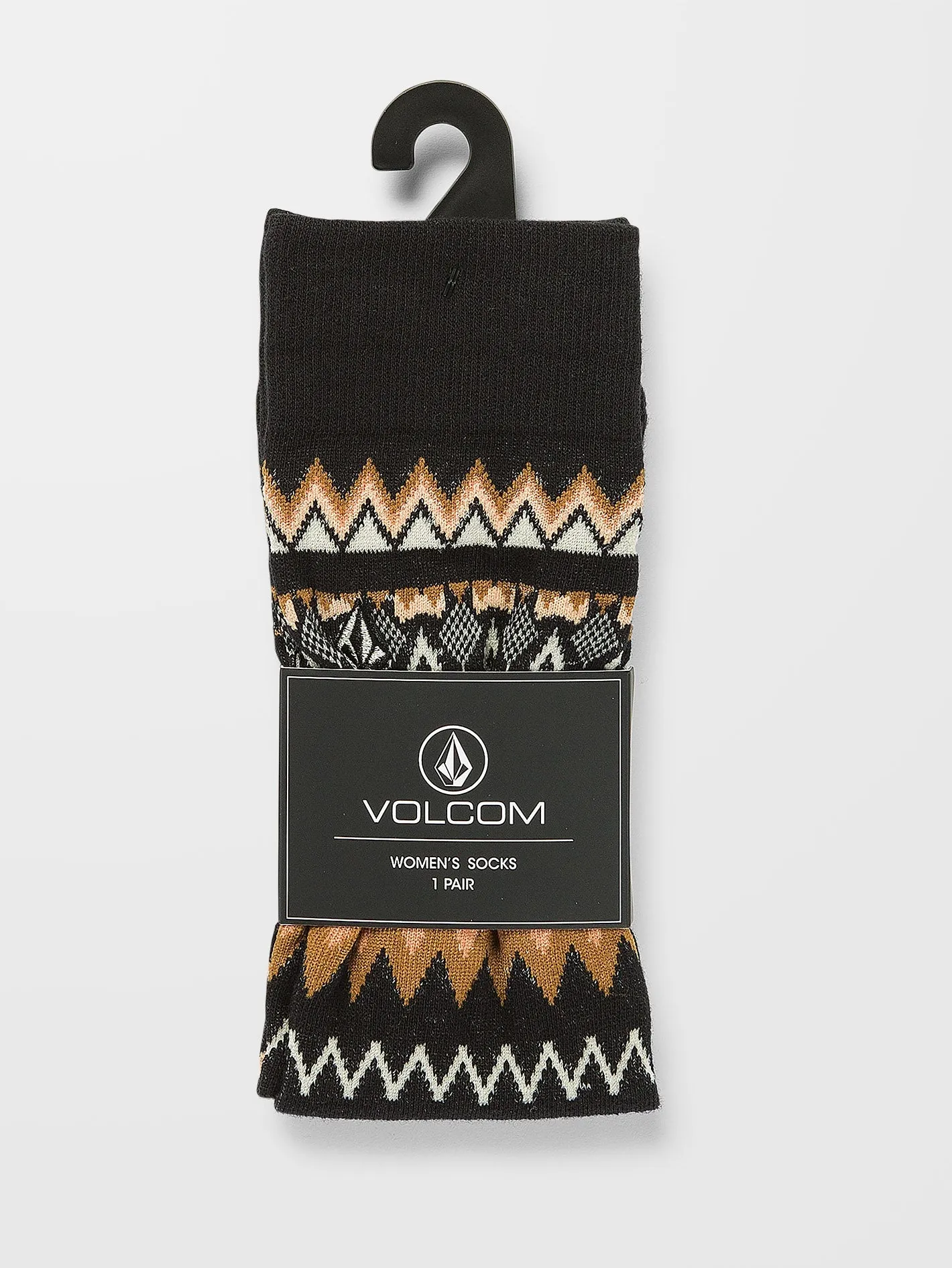 Not Fairisle Socks - VINTAGE BLACK