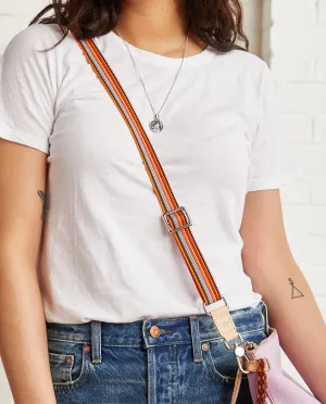 Orange Slim Webbing Crossbody Strap