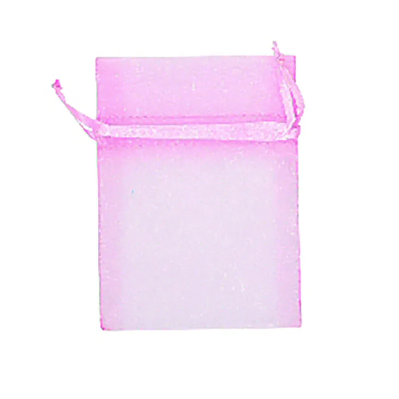 ORGANZA MINI 10CM X 7.5CM BABY PINK 7PC