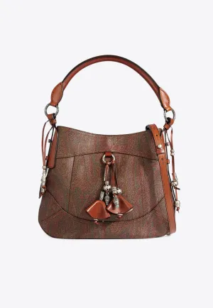 Paisley Jacquard Canvas Shoulder Bag