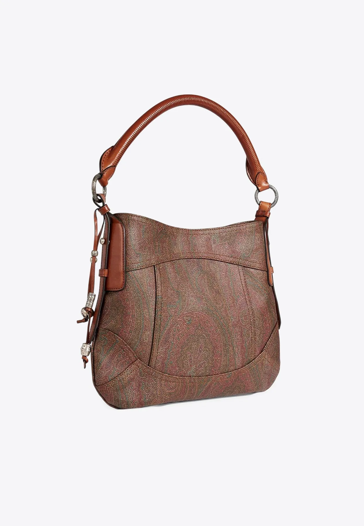 Paisley Jacquard Canvas Shoulder Bag
