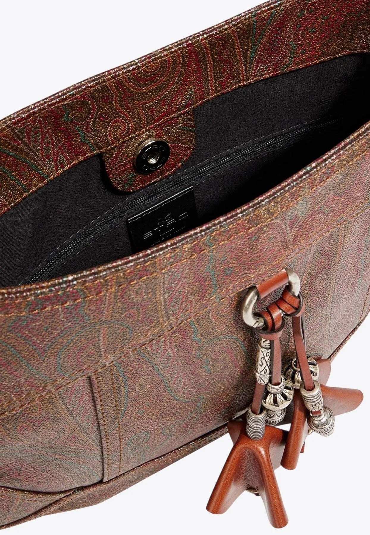 Paisley Jacquard Canvas Shoulder Bag