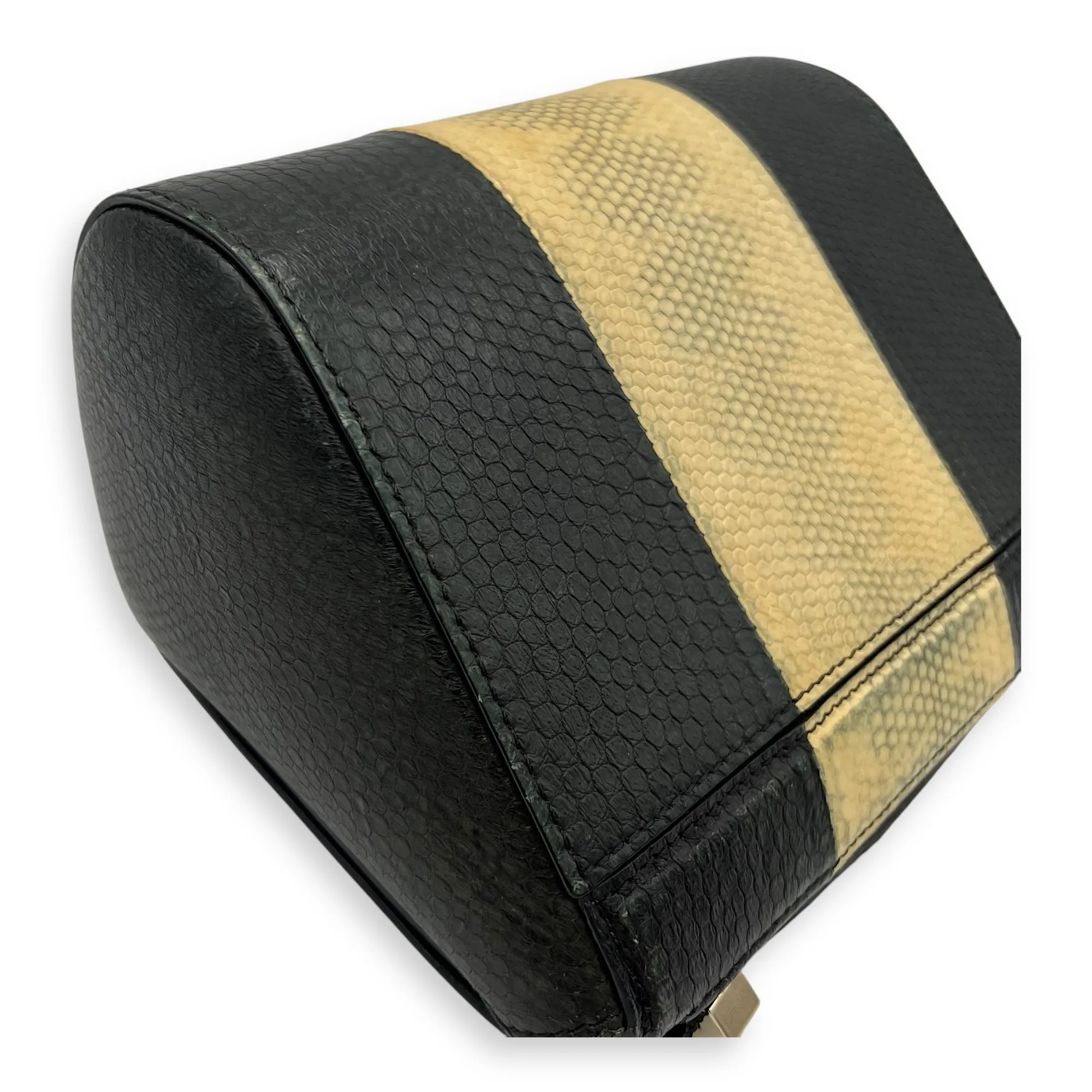 Pandora Box Crossbody Bag Multi-colour in Python Leather, Silver hardware