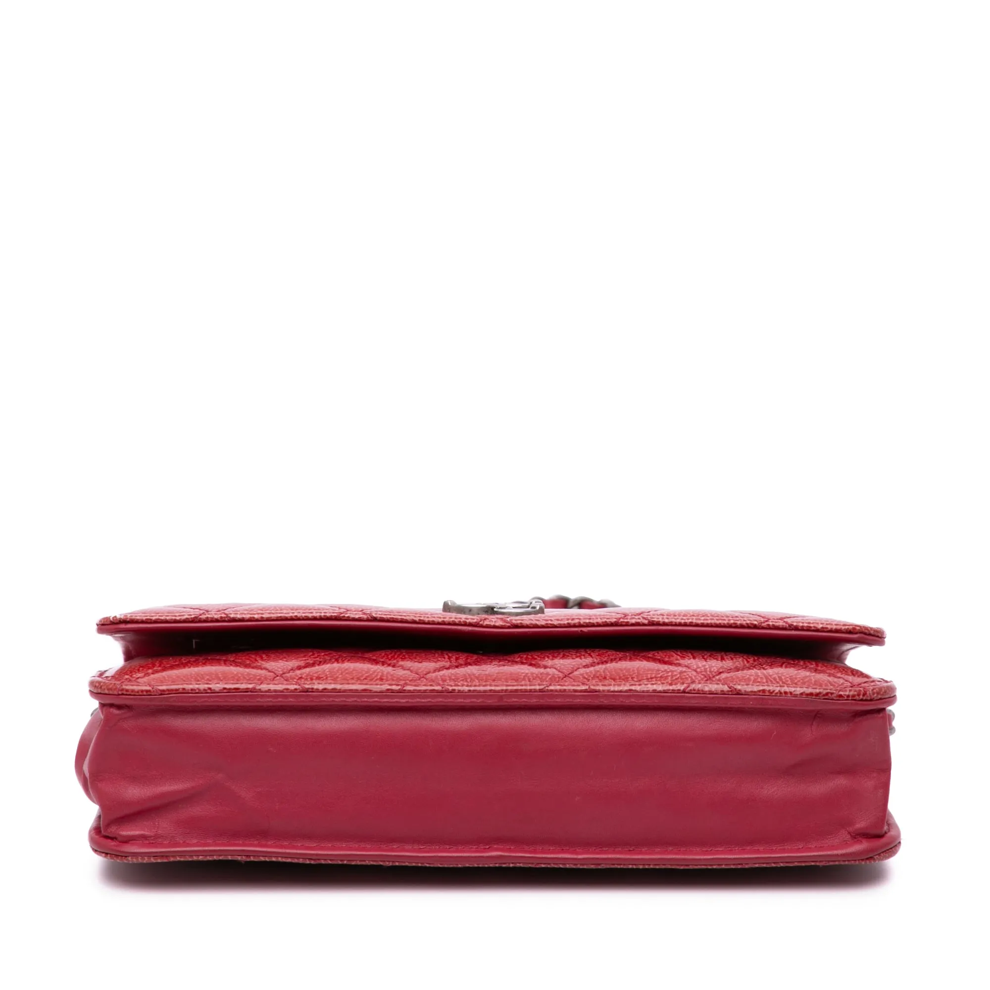 Paris Dallas CC Patent Goatskin Wallet on Chain