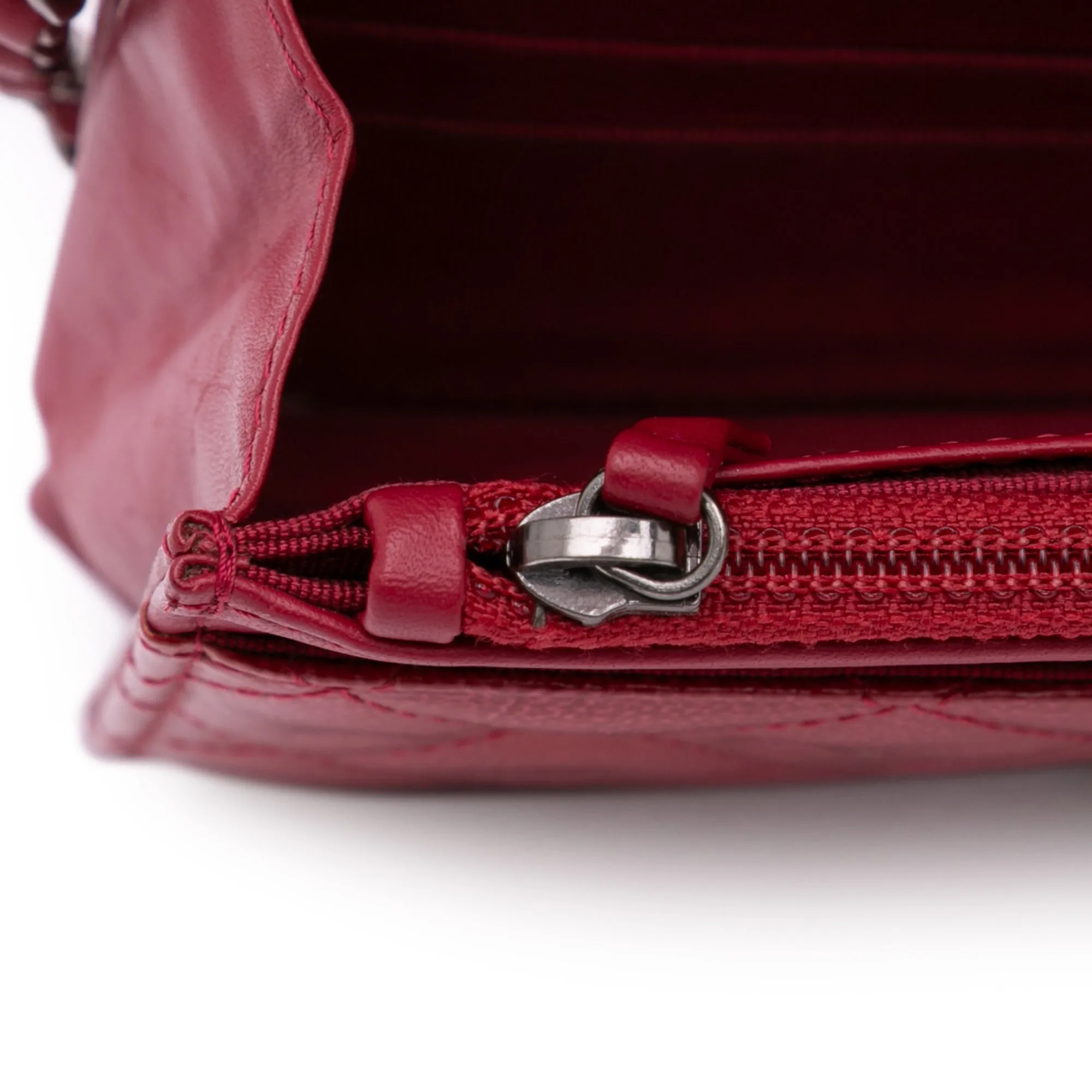 Paris Dallas CC Patent Goatskin Wallet on Chain