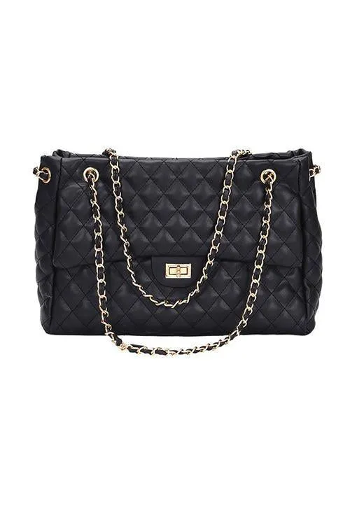 Paris Premier Quilted Tote Bag