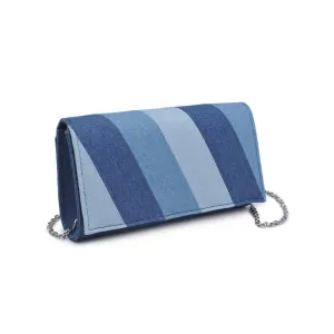 Patchwork Denim Clutch Handbag
