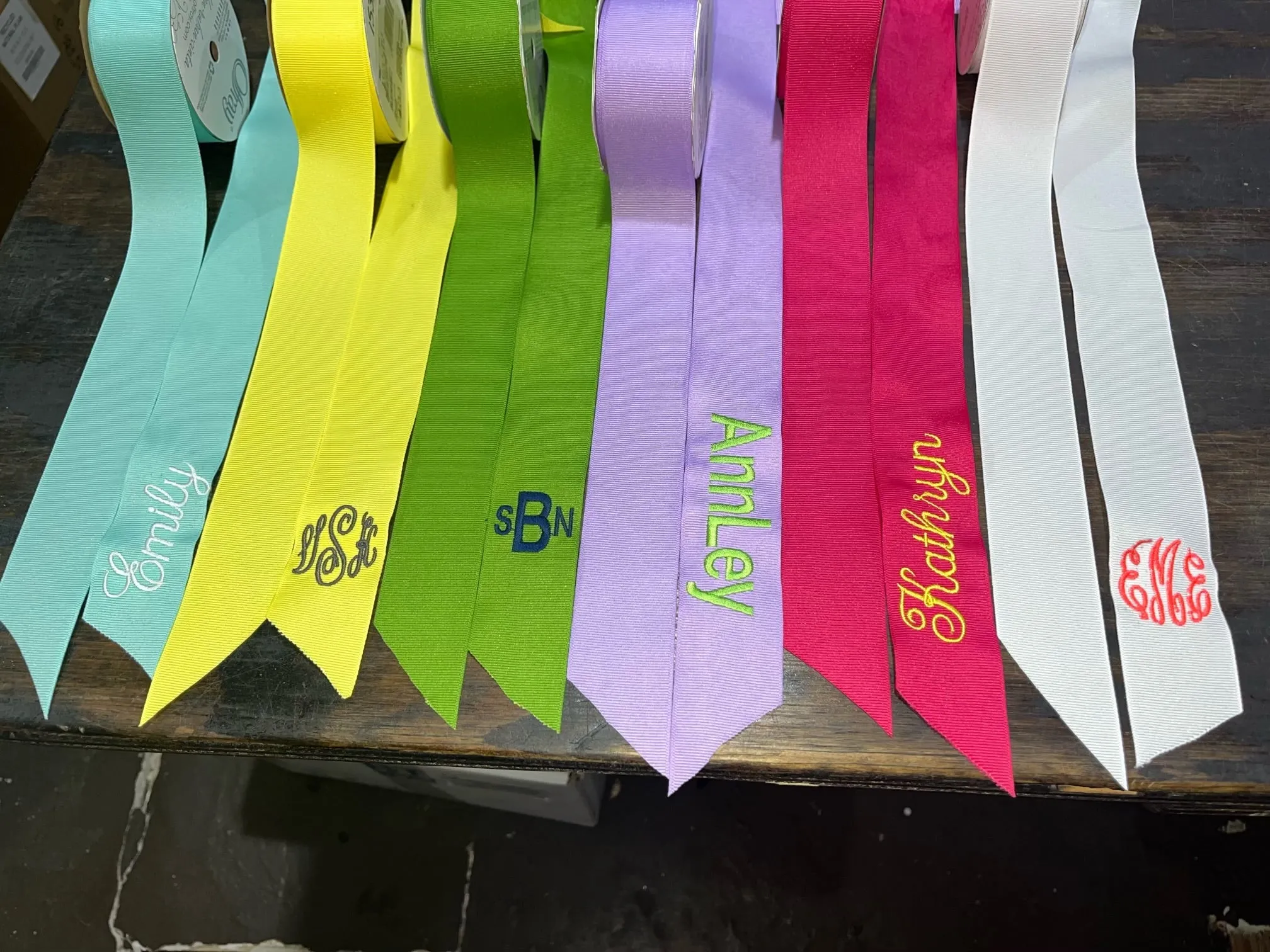 Personalized Rush Bag Ribbon