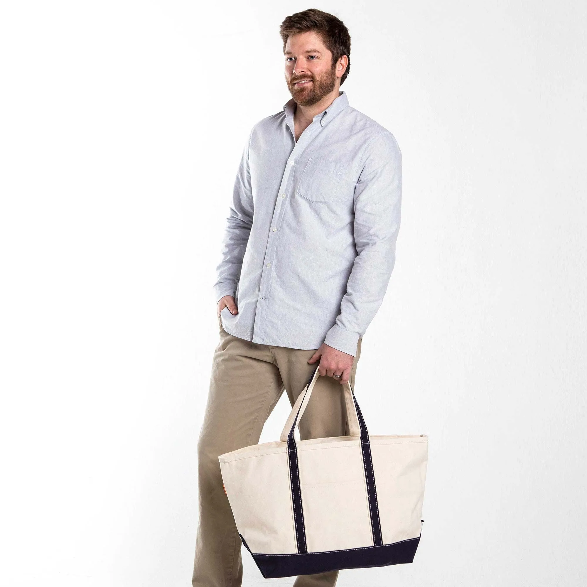 Phi Delta Epsilon Large Canvas Boat Tote