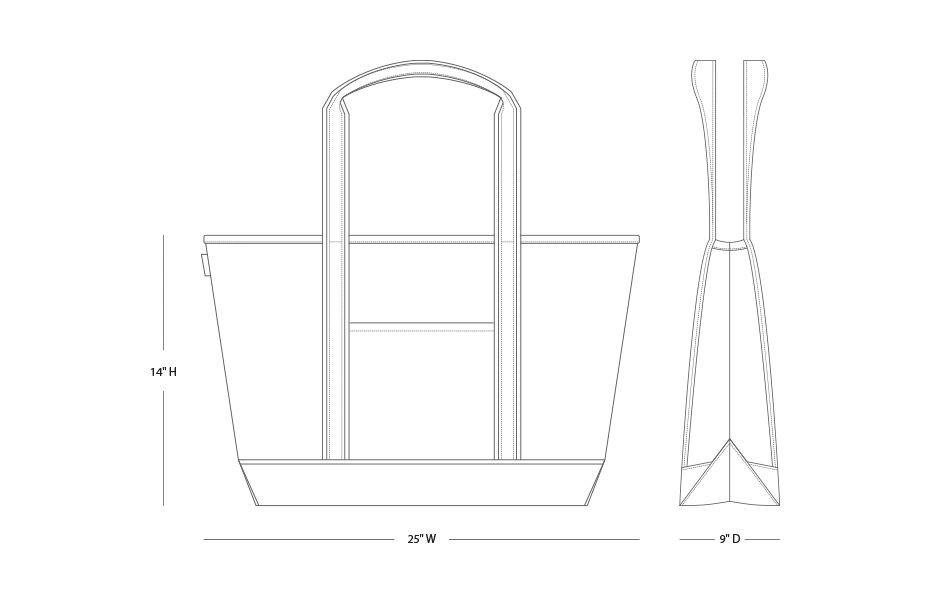 Phi Delta Epsilon Large Canvas Boat Tote