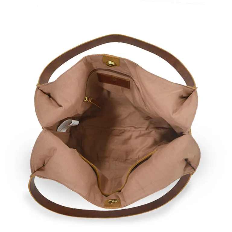 Phoebe Embroidered Suede Tote