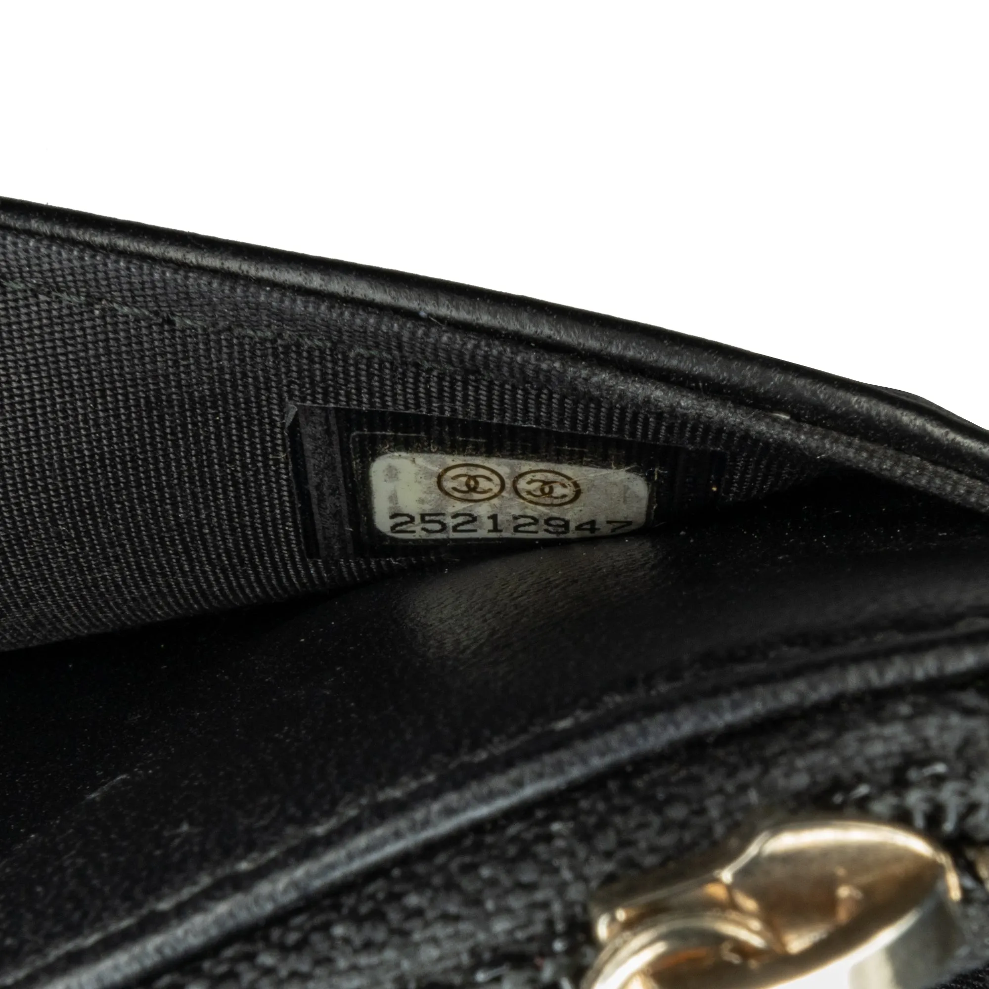 Pleated Crumpled Chevron Le Boy Wallet On Chain