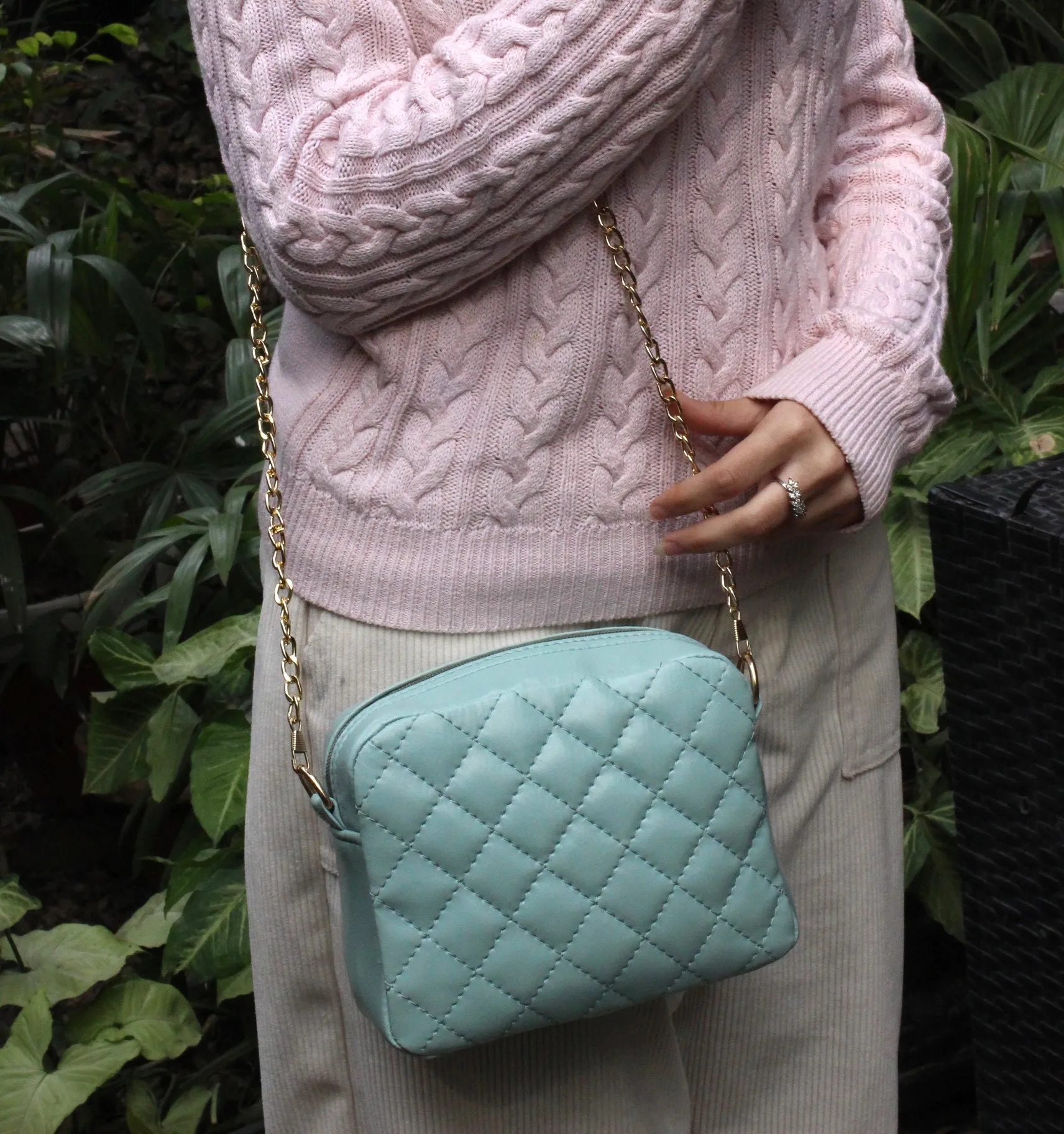 Plush - Mini soft Crossbag - Turcoise