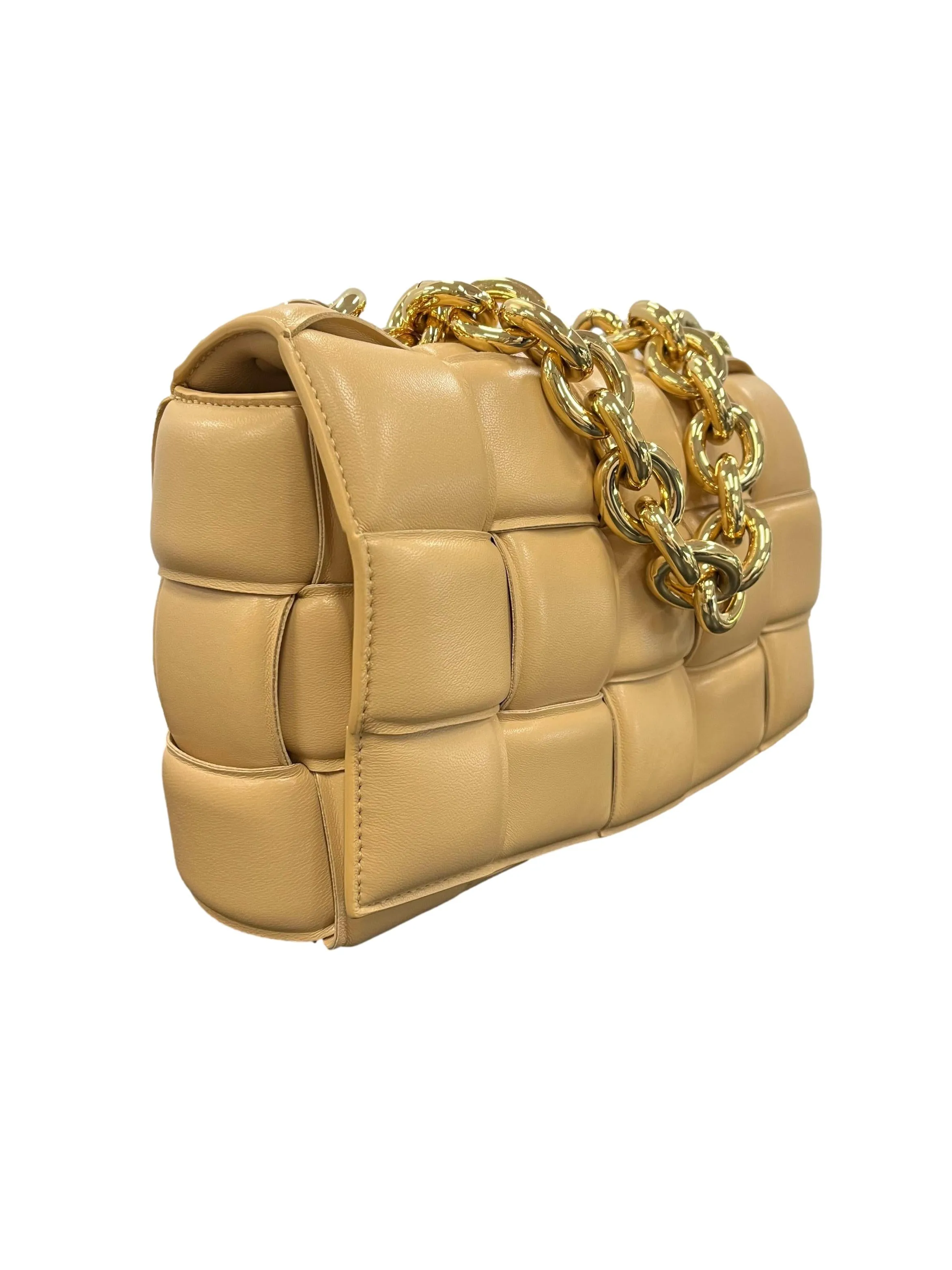 Porridge Gold Chain Cassette Bag