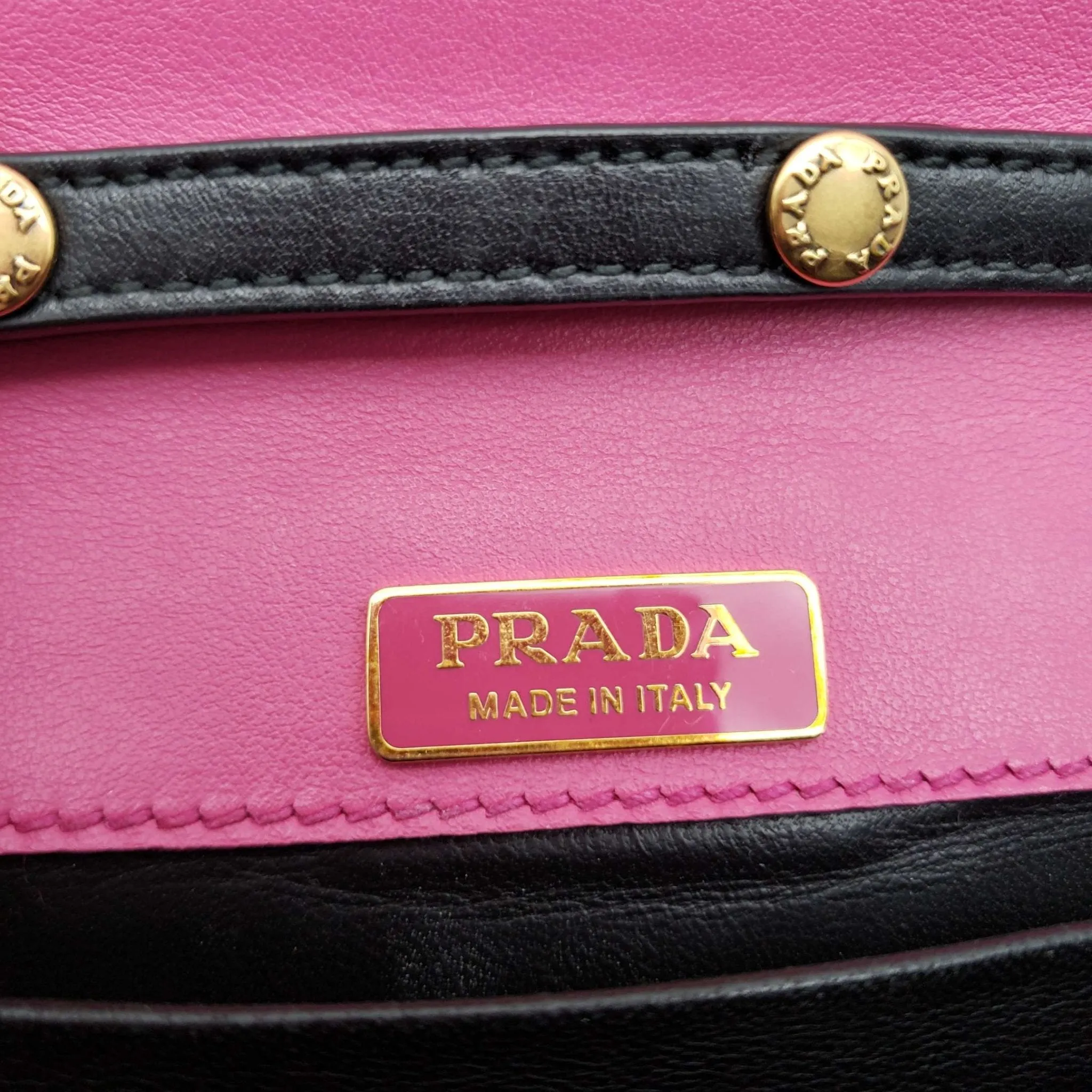 Prada Cahier Leather  Shoulder Bag