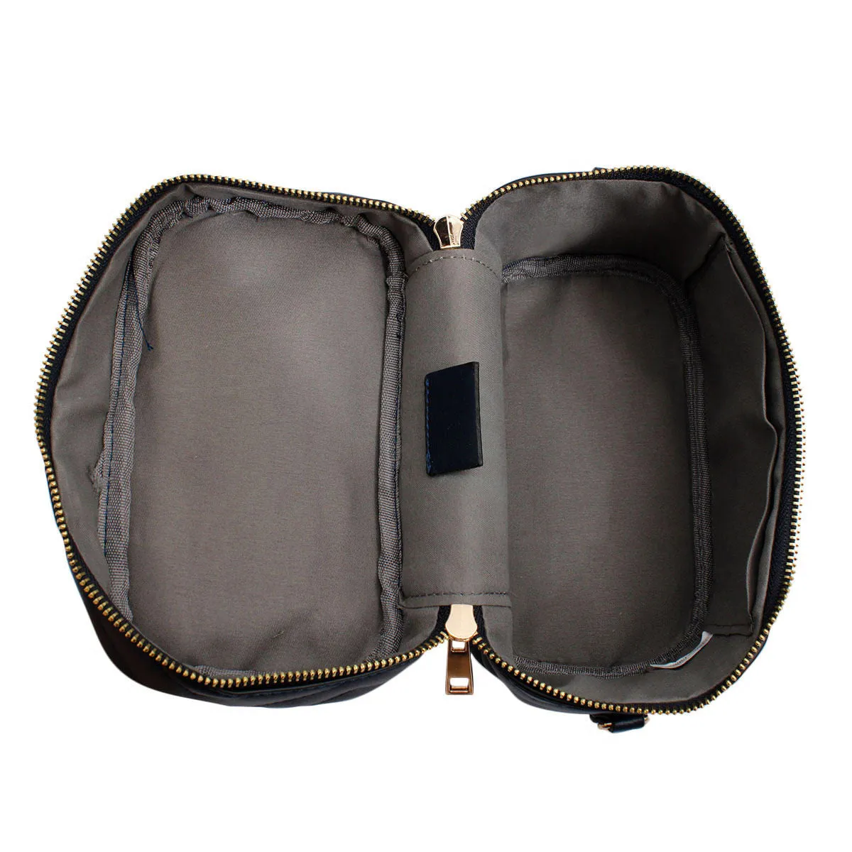 Purse Blue Vanity Case Crossbody