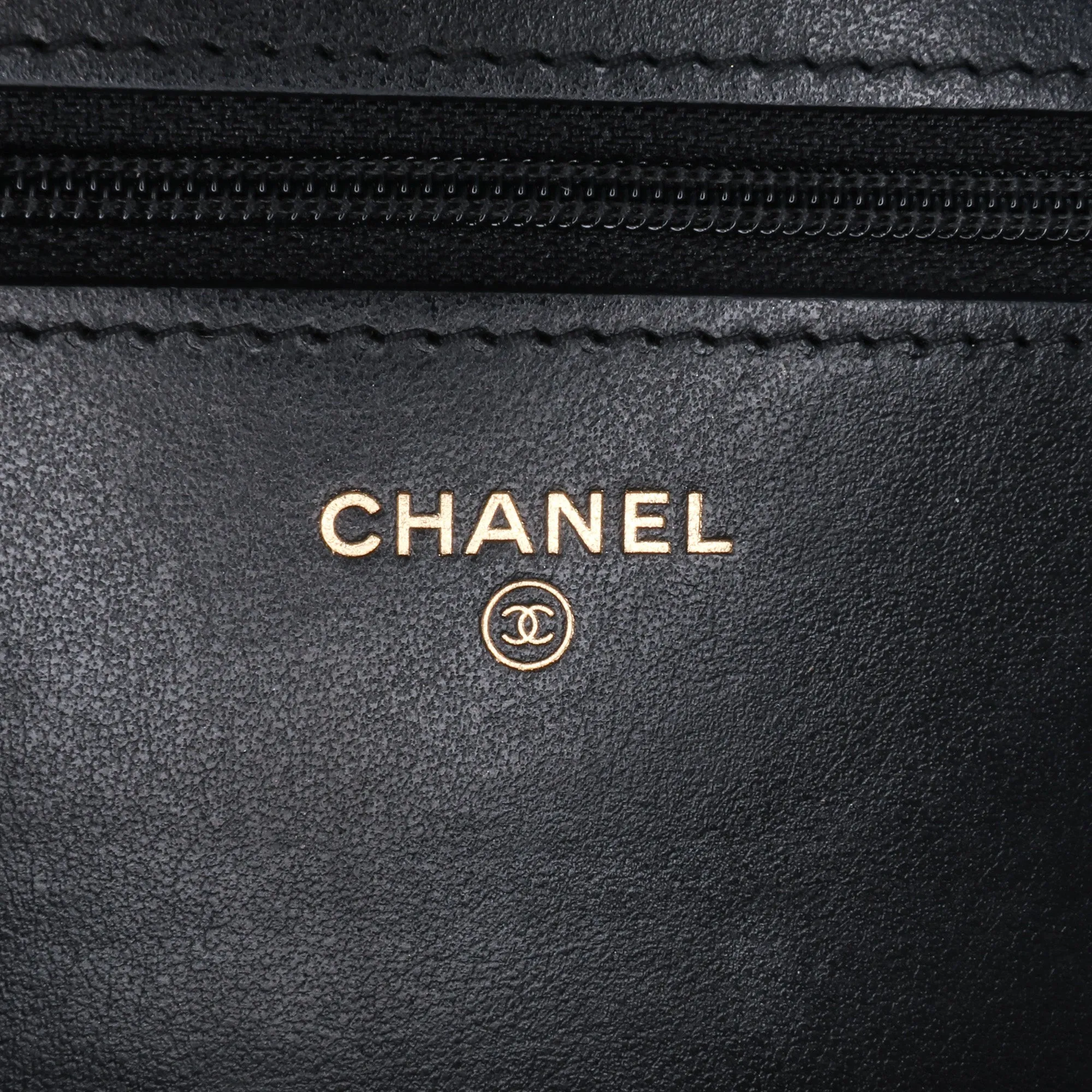 Quilted Caviar Boy Wallet on Chain