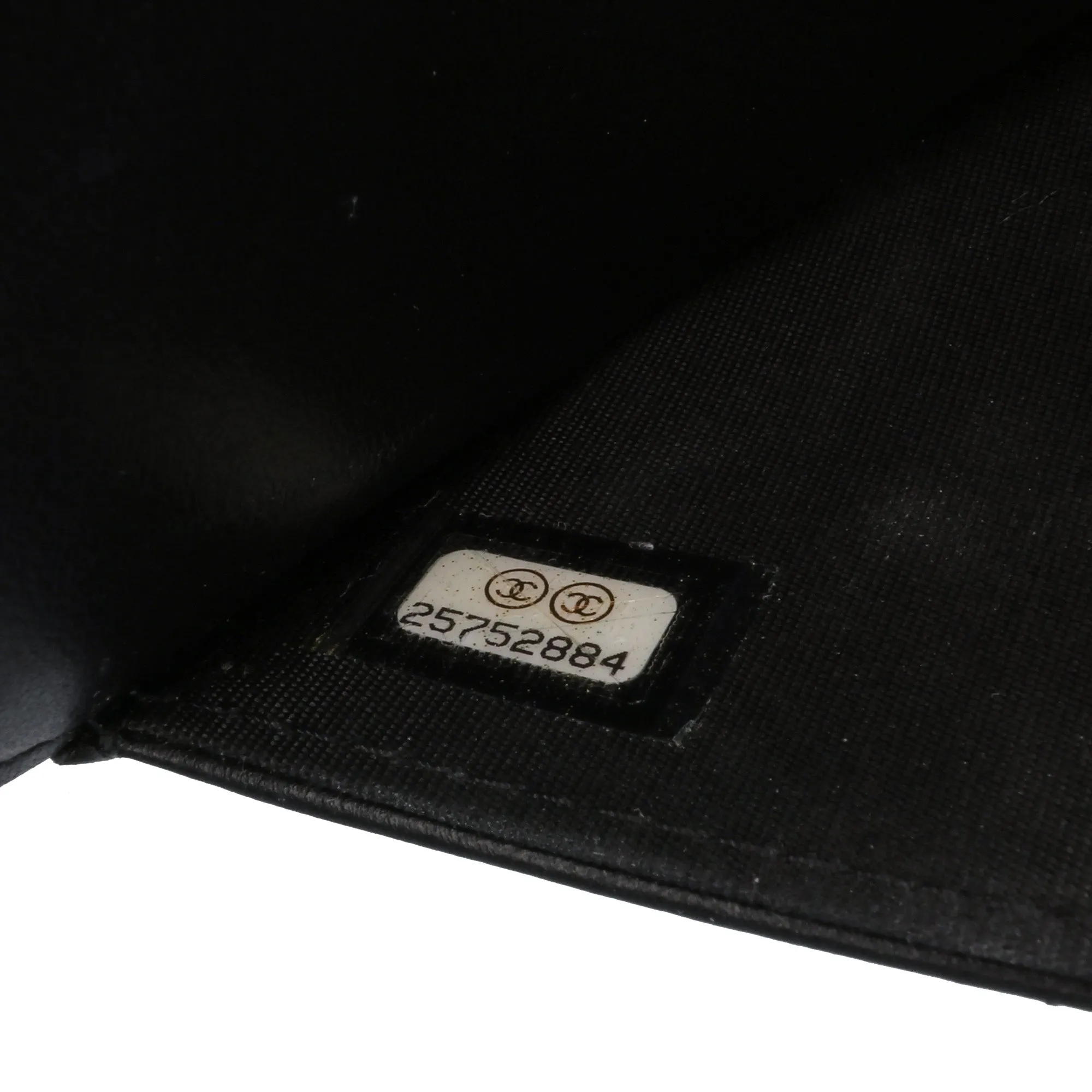 Quilted Caviar Boy Wallet on Chain
