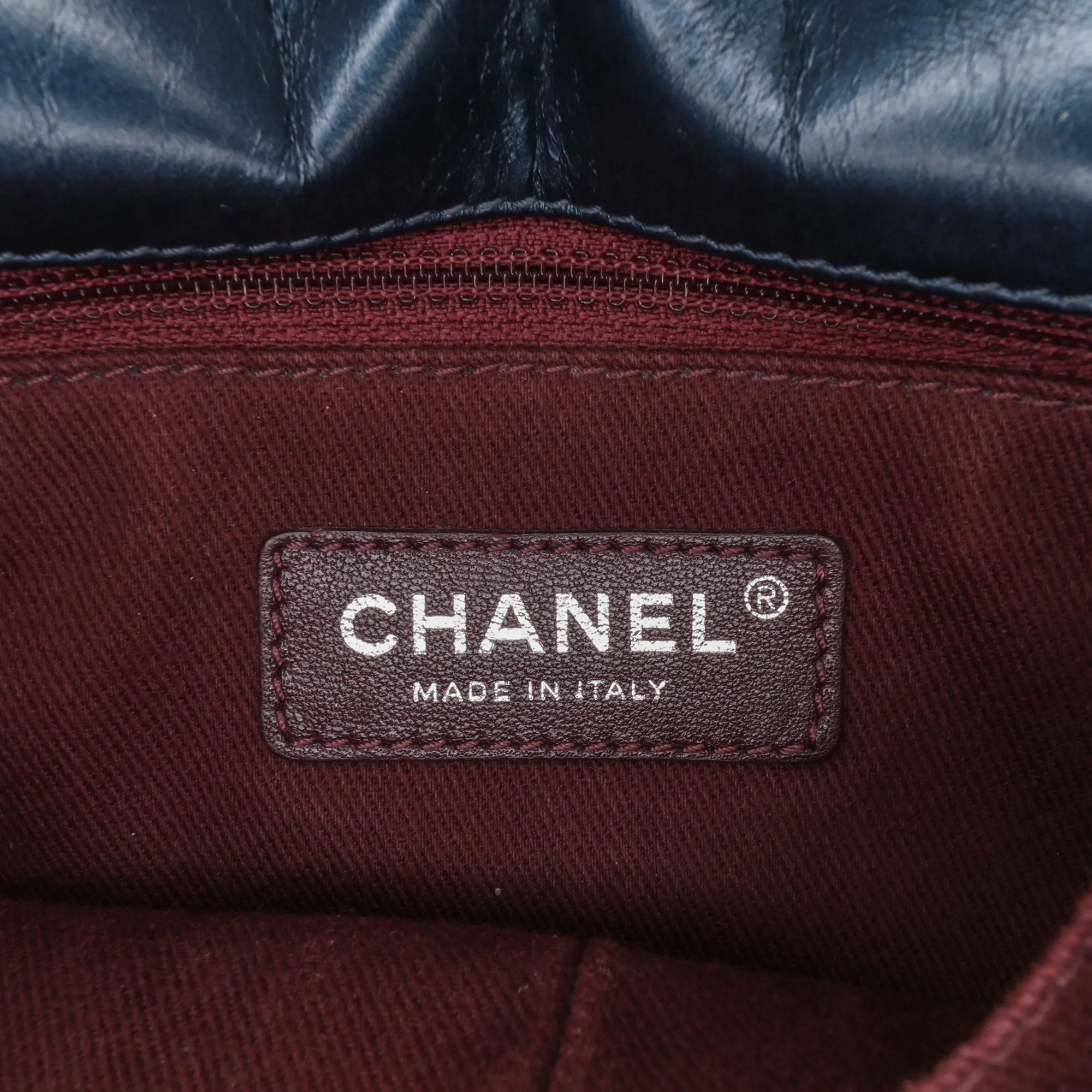 Quilted Glazed Calfskin Coco Pleats Flap