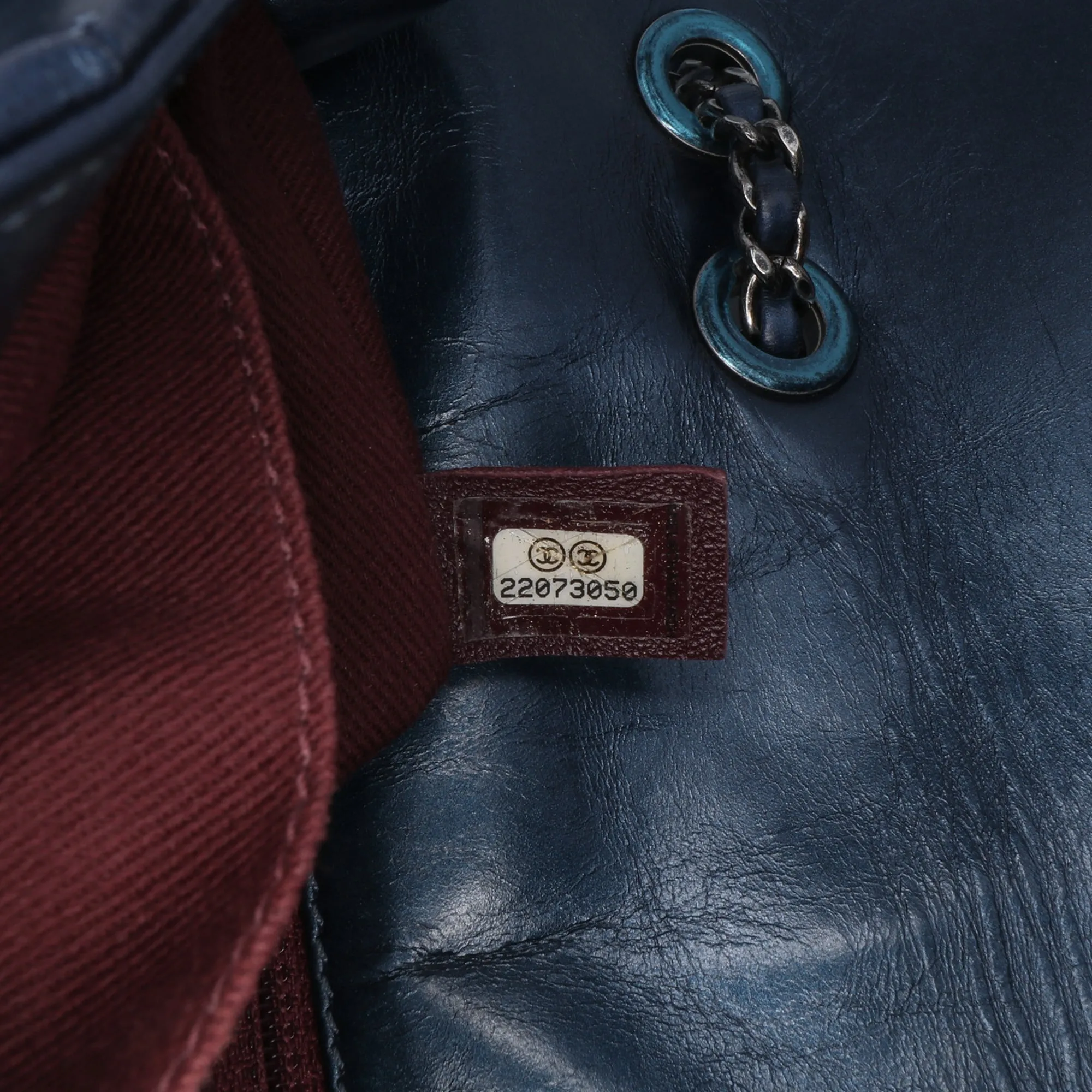 Quilted Glazed Calfskin Coco Pleats Flap