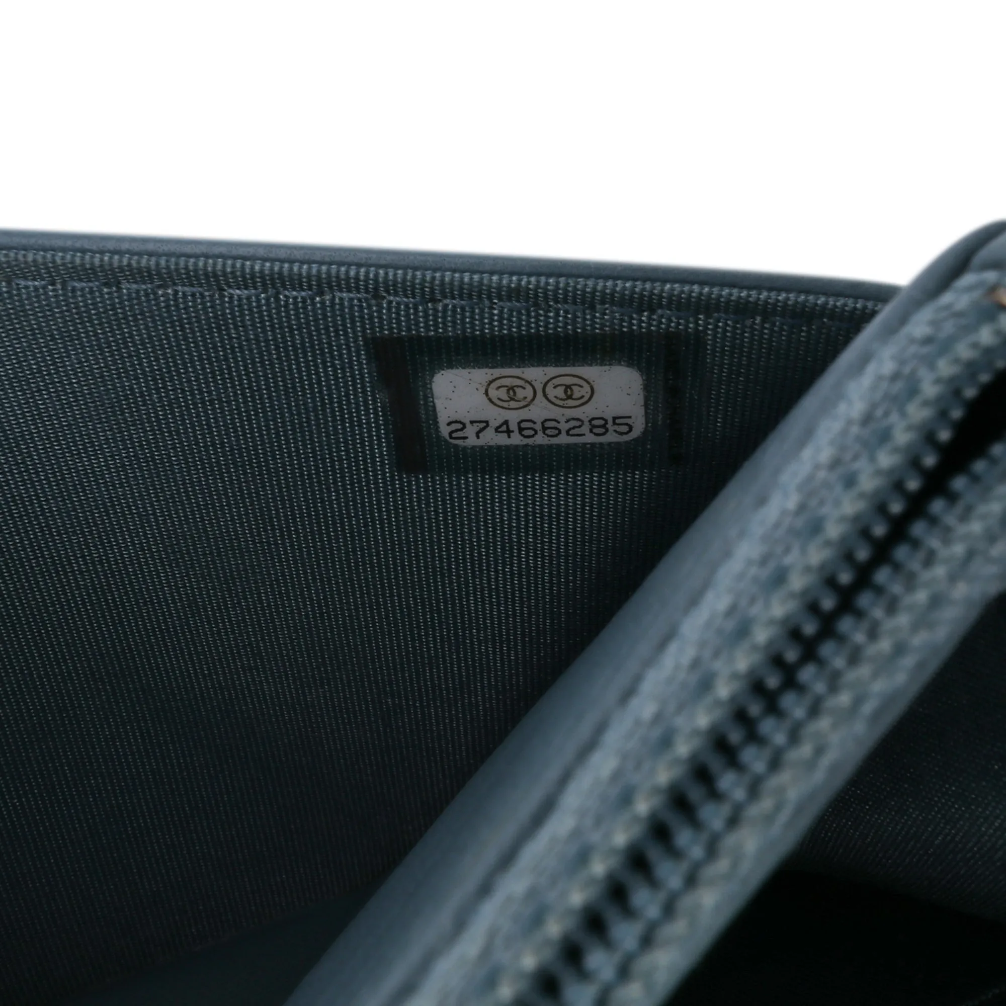 Quilted Lambskin Double Stitch Wallet On Chain