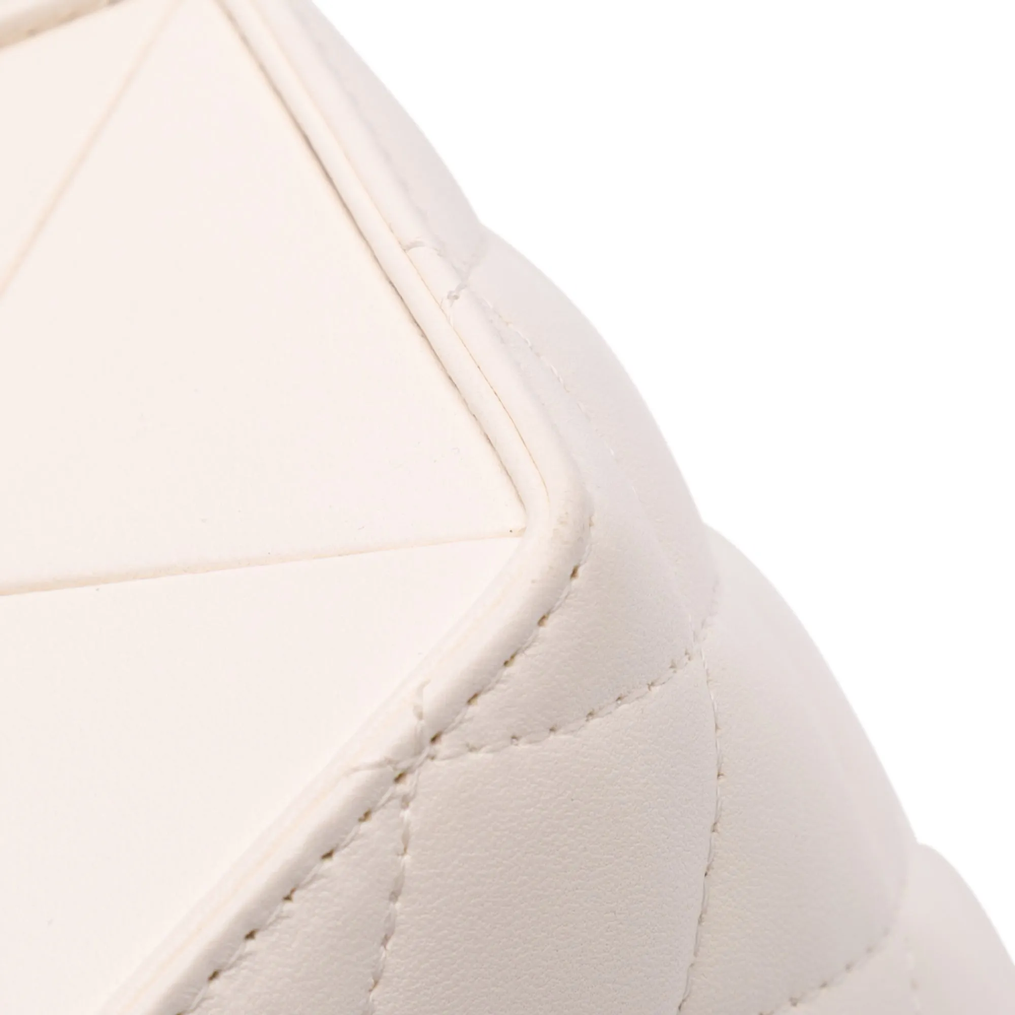 Quilted Lambskin Foldable Jewelry Box with Chain