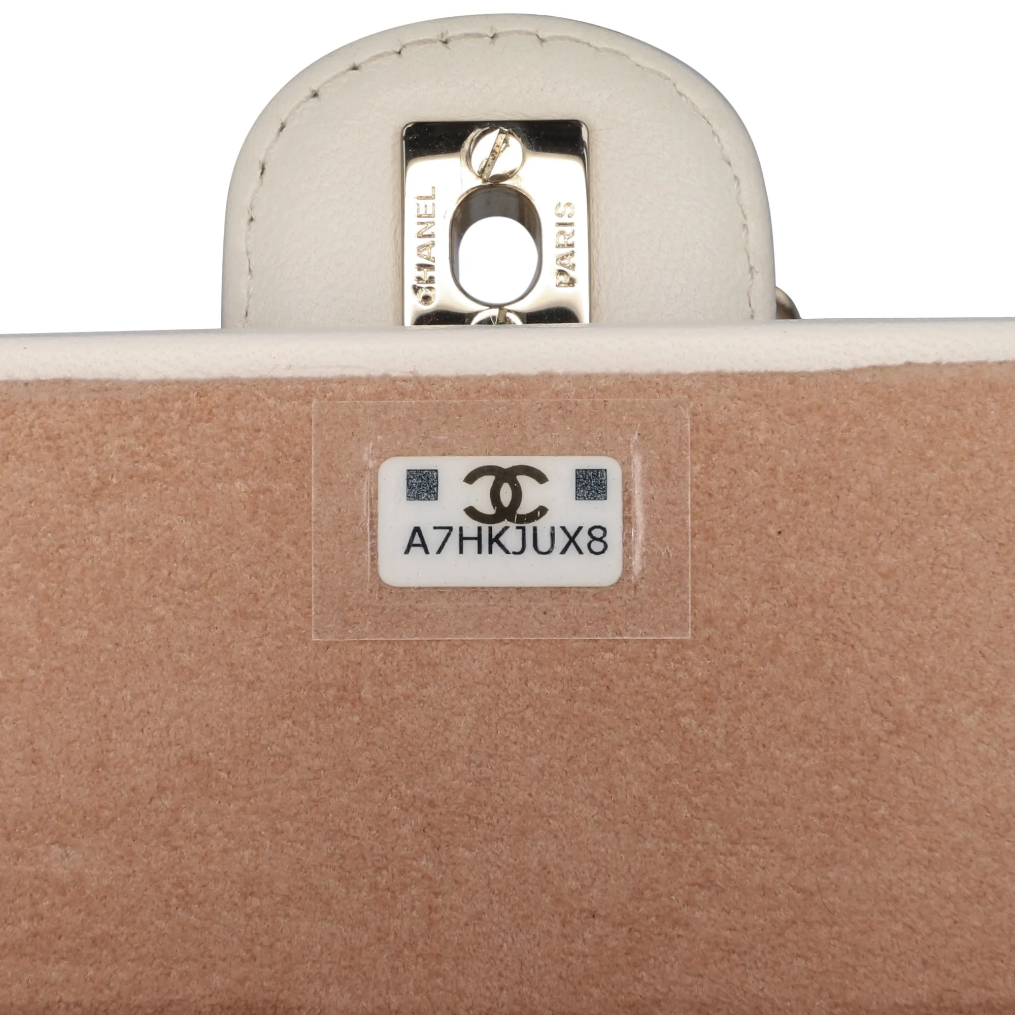 Quilted Lambskin Foldable Jewelry Box with Chain