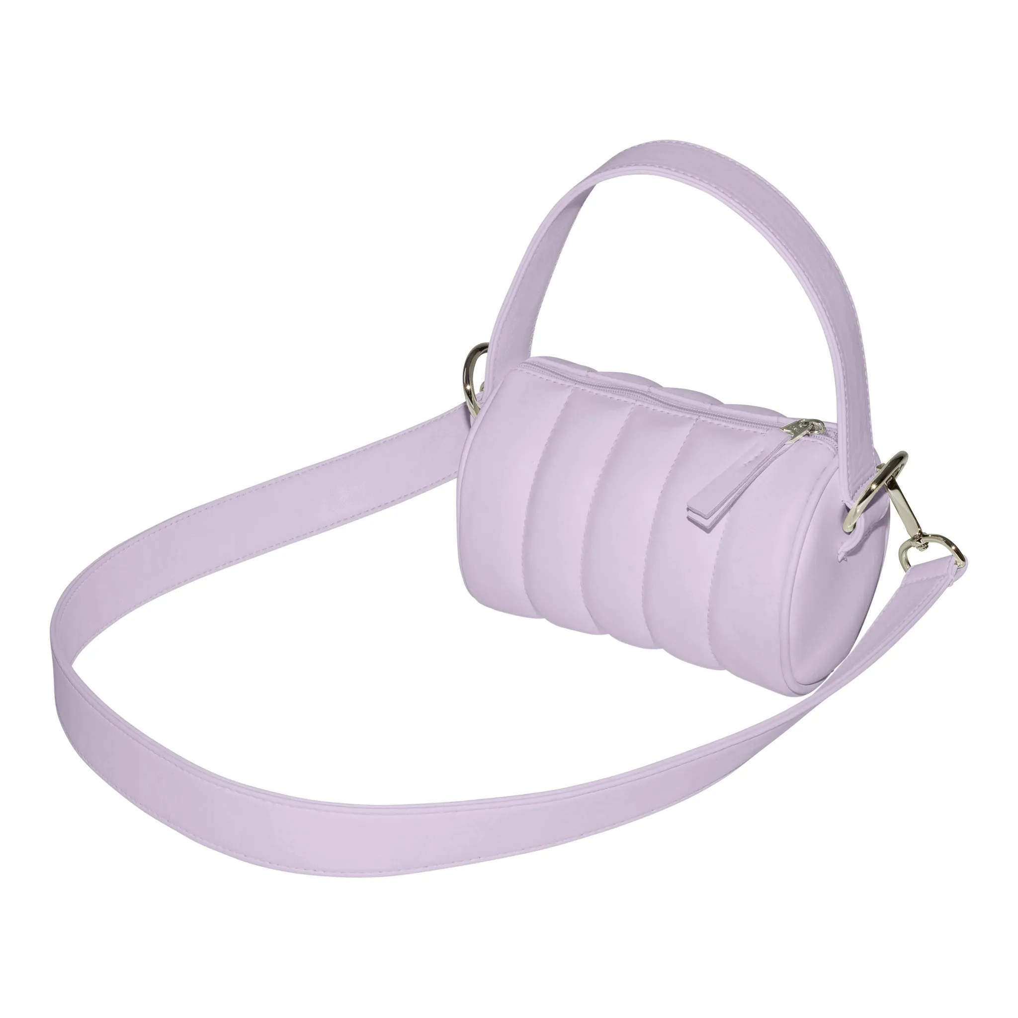 Quilted Mini Duffle Bag • Lilac