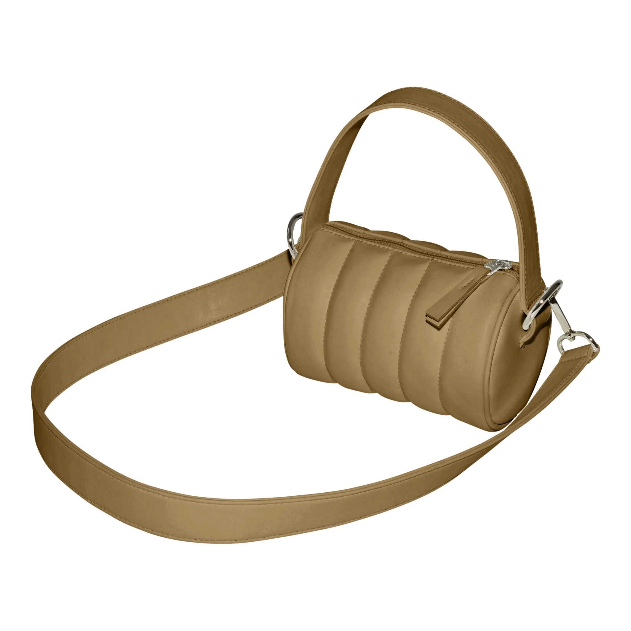 Quilted Mini Duffle Bag • Toffee