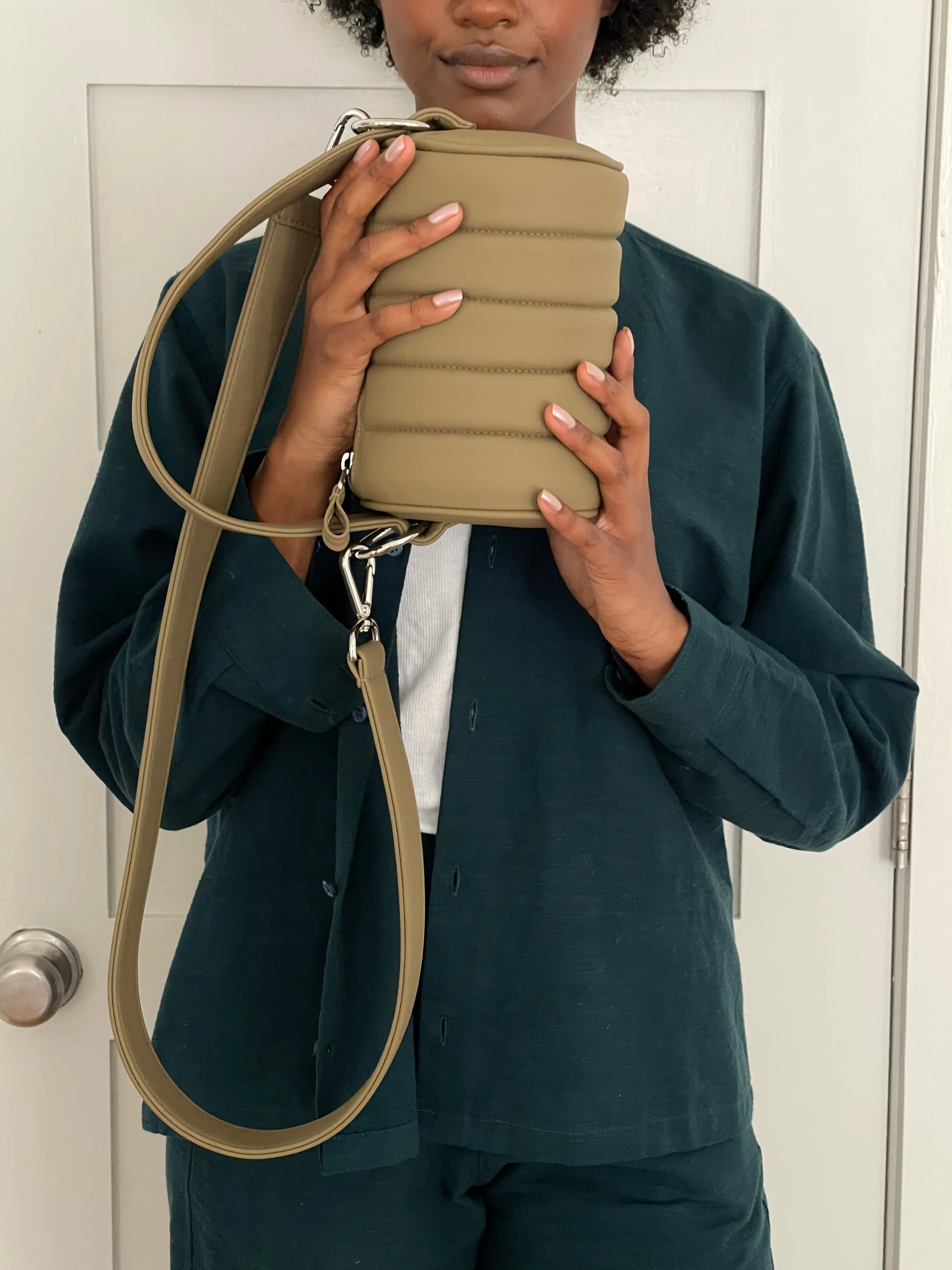 Quilted Mini Duffle Bag • Toffee