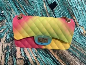 Quilted square jelly purse